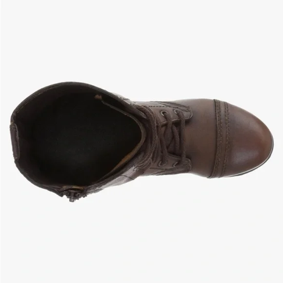 Steve Madden Women's Troopa Combat Boot, Brown Leather 6.5 NWT - Picture 4 of 4